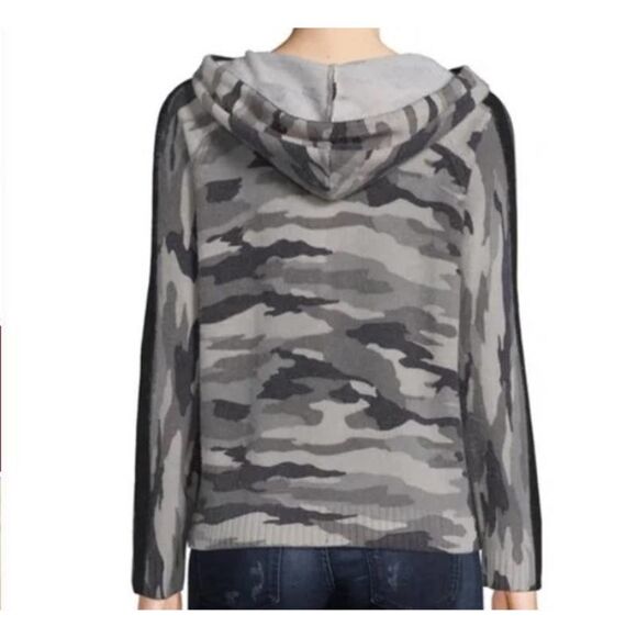 PRVLG threads of privilege 100% cashmere cami sweater hooded xs - Picture 3 of 9